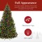 Pre Lit Artificial Spruce Christmas Tree - Easy Assembly & Foldable Base